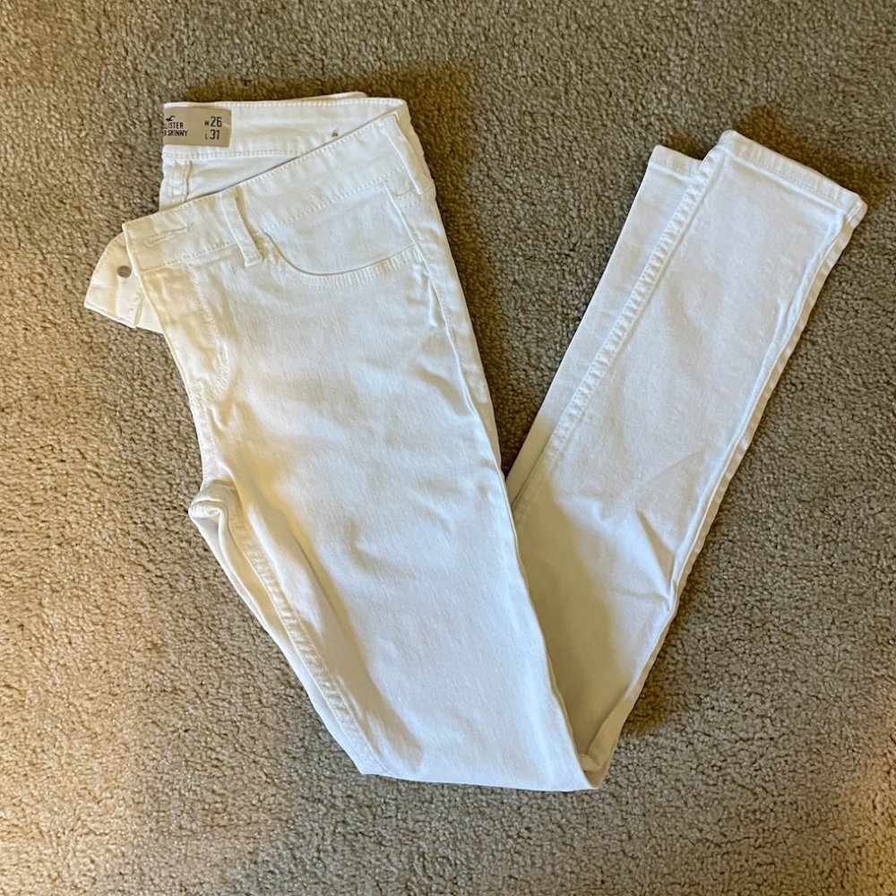 Hollister Stretch White Skinny Jeans
